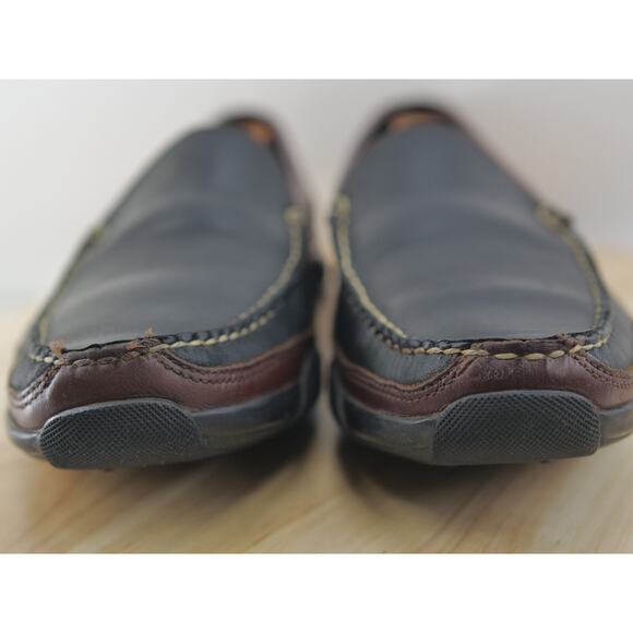 Allen Edmonds Boulder Venetian Driving Black/Brown Loafers Men\'s‎ SZ 9.5D main image 6